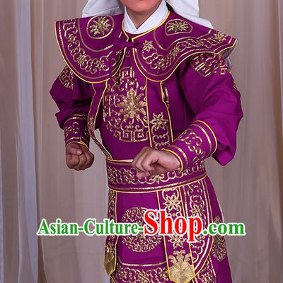Ancient Chinese Beijing Opera Costumes Peking Opera Warrior Solider Costume and Hat Complete Set for Men