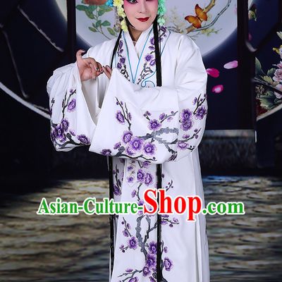 Blue Ancient Chinese Beijing Opera Costumes Peking Opera Young Women Costume for Adults Kids