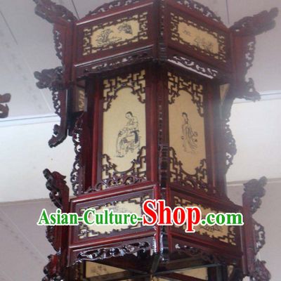 Ancient Chinese Imperial Style Three Layers Traditional Palace Lantern