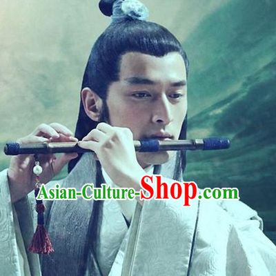 Ancient Chinese Scholar Handmade Jade Headwear Head Pieces