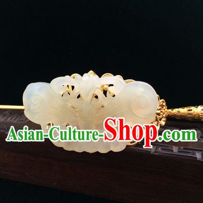 Ancient Chinese Prince Handmade Jade Headwear Head Pieces