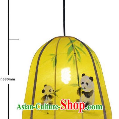 Chinese Classical Handmade and Painted Silk Hanging Palace Lantern