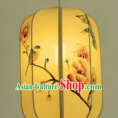 Chinese Classical Handmade and Painted Silk Hanging Palace Lantern