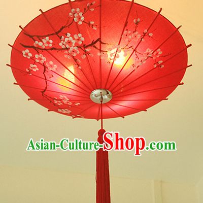 Chinese Classical Handmade and Carved Hanging Umbrella Palace Lantern