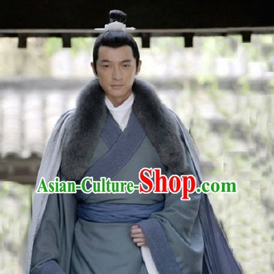 Ancient Chinese Male Fur Mantle