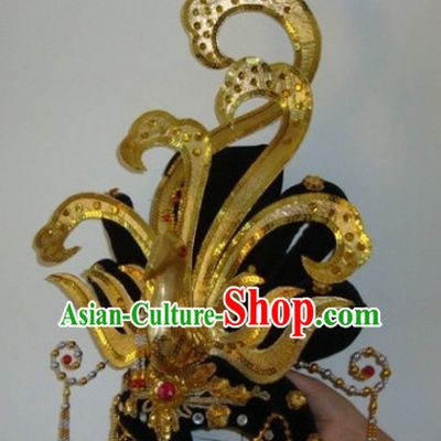Chinese Stage Performance Classical Dancing Hair Accessories and Wig