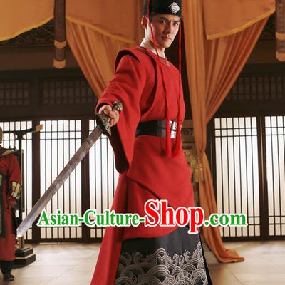 Ancient Chinese Swordsman Knight Costumes for Men