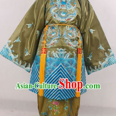 Traditional Chinese Opera Stage Performance Queen Embroidered Dragon Costumes