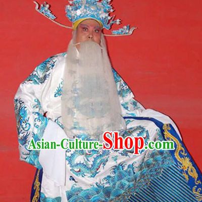 Chinese Traditional Opera Embroidered Dragon Robe