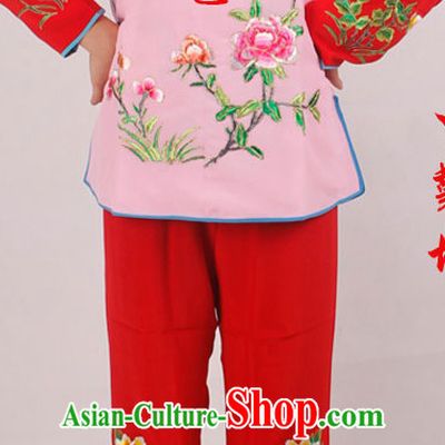 Chinese Traditional Opera Embroidered Flower Lady Costumes