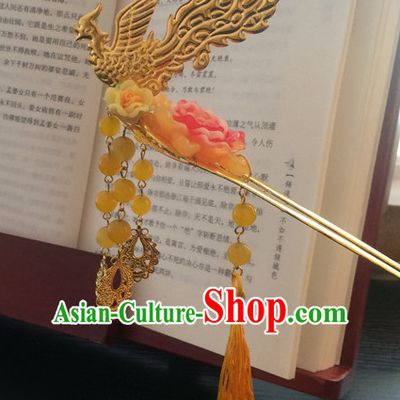Ancient Chinese Handmade Phoenix Princess Superwoman Hair Jewelry Headwear Hair Accessories