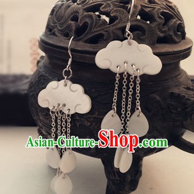 Ancient Chinese Cloud Shape Earrings for Women