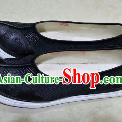 Ancient Chinese Black Hanfu Shoes