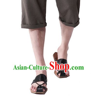 Handmade Traditional Chinese Classic Summer Shoes for Men