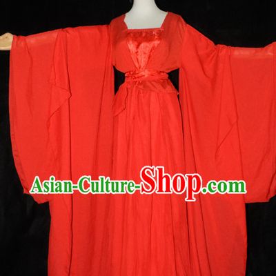 Traditional Chinese Classical Red Bridal Dress for Women