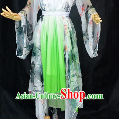 Ancient Chinese Classical Dance Costume Complete Set for Women or Girls