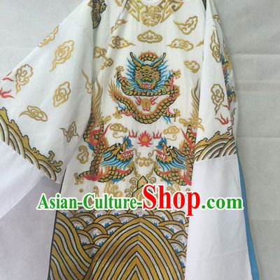 Ancient Chinese Scholar Embroidered Dragon Opera Robe Complete Set for Men
