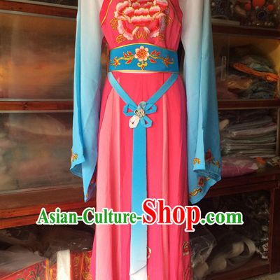 Ancient Chinese Opera Embroidered Hua Dan Costumes Complete Set for Women