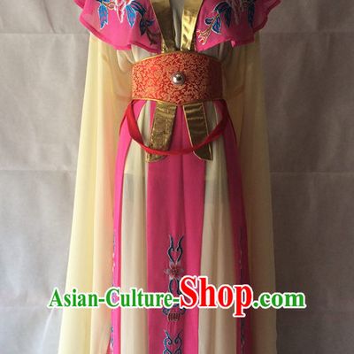 Ancient Chinese Opera Embroidered Water Sleeve Costumes Complete Set for Women