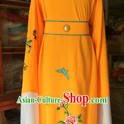 Ancient Chinese Opera Embroidered Long Sleeves Costumes Complete Set for Men