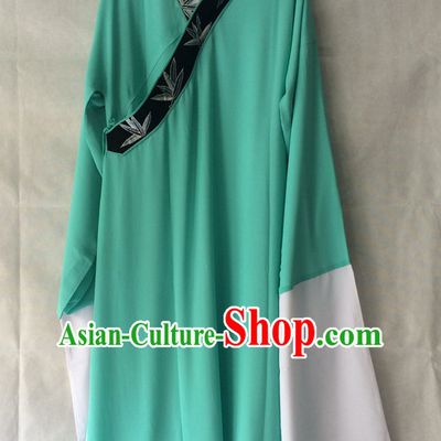 Ancient Chinese Opera Embroidered Bamboo Water Sleeve Costumes Complete Set for Men