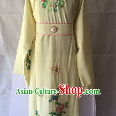 Ancient Chinese Opera Embroidered Flower Water Sleeve Costumes Complete Set for Men