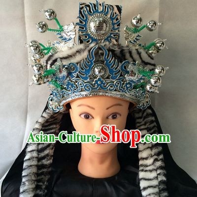 Traditional Chinese Classical Opera Ethnic General Hat for Men