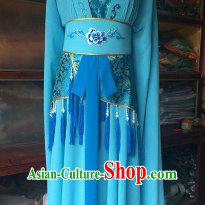 Ancient Chinese Opera Embroidered Water Sleeve Dance Costume Complete Set for Women