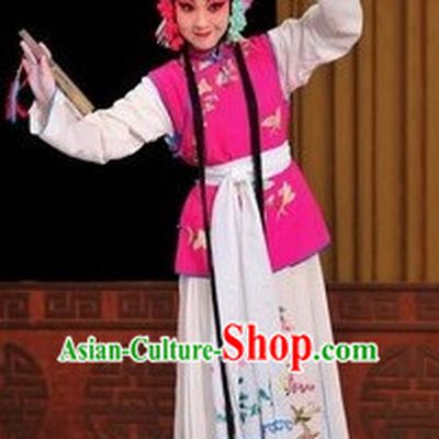 Ancient Chinese Opera Embroidered Costume Complete Set for Women or Girls