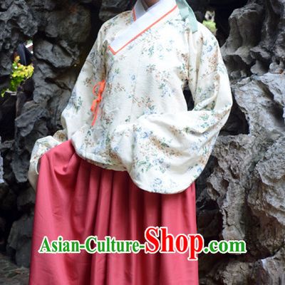 Ancient Chinese Song Dynasty Clothing and Hair Accessories Complete Set for Women