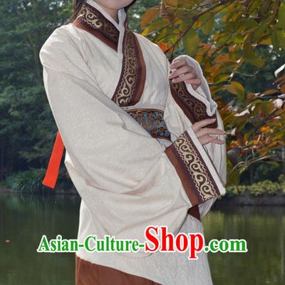 Ancient Chinese Han Dynasty Clothing and Hair Accessories Complete Set for Women