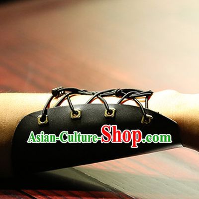 Chinese Ancient Handmade Leather Arms Wrappings