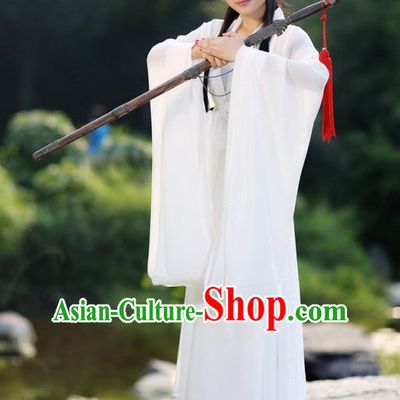 Chinese Classical White Dance Costume for Women or Girls