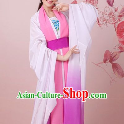 Chinese Classical Water Sleeve Shuixiu Dance Costume Complete Set for Women