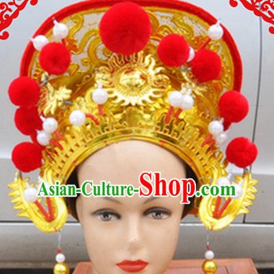 Ancient Chinese Mu Guiying Hat for Women or Girls