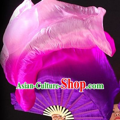 1.5 Meters Long Color Transition Silk Dance Fan