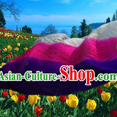 1.5 Meters Long Color Transition Silk Dancing Fan