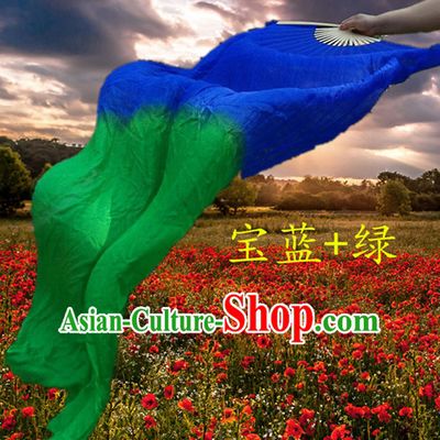 1.5 Meters Long Color Transition Silk Dancing Fans