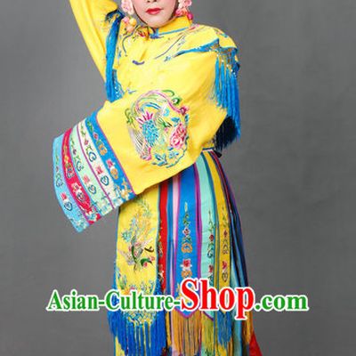 Ancient Chinese Opera Hua Dan Wedding Costumes and Headpieces Complete Set for Women