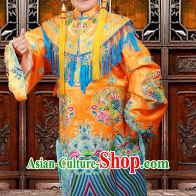 Ancient Chinese Opera Hua Dan Empress Costumes and Headpieces Complete Set for Women