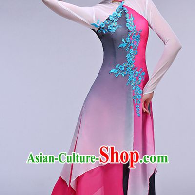 Chinese Classical Dance Costumes and Headwear Complete Set for Women