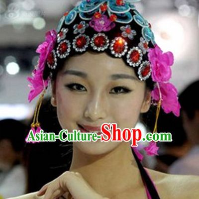 Chinese Opera Hair Accessories Headwear Headdress Hair Accessory Wig Set
