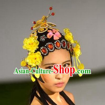 Chinese Opera Hair Accessories Headwear Headdress Hair Accessory Wig Set