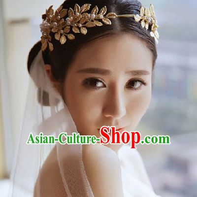 Chinese Wedding Bridal Hair Accessories Headwear Headdress Hair Accessory Hair Jewelry Set for Women or Girls