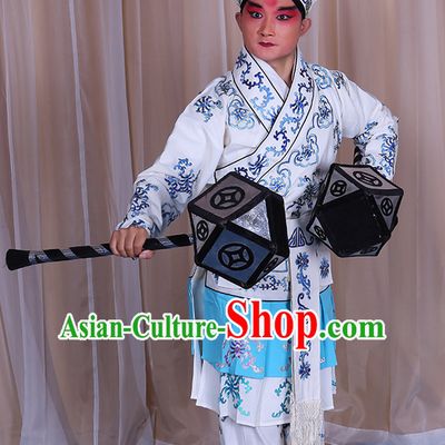 Top Embroidered Chinese Classic Peking Opera Wusheng Costume Beijing Opera Wu Sheng Costumes Complete Set for Adults Kids Men Boys