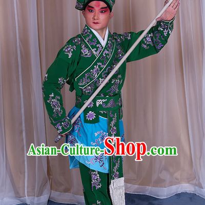 Top Embroidered Chinese Classic Peking Opera Wusheng Costume Beijing Opera Wu Sheng Costumes Complete Set for Adults Kids Men Boys