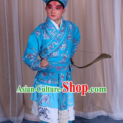 Top Embroidered Chinese Classic Peking Opera Wusheng Costume Beijing Opera Wu Sheng Fighting Costumes Complete Set for Adults Kids Men Boys