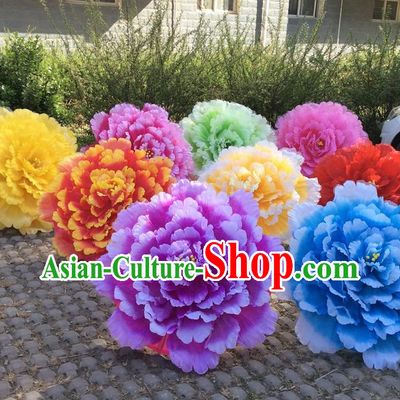 31.5 Inches Professional Stage Performance Large Peony Flower Umbrella