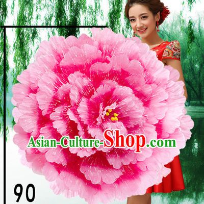 35 Inches Professional Stage Performance Large Peony Flower Umbrella