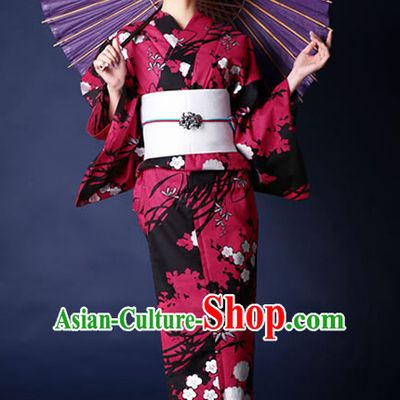 Top Authentic Traditional Japanese Kimonos Kimono Dress Yukata Clothing Robe Garment Complete Set for Women Ladies Girls